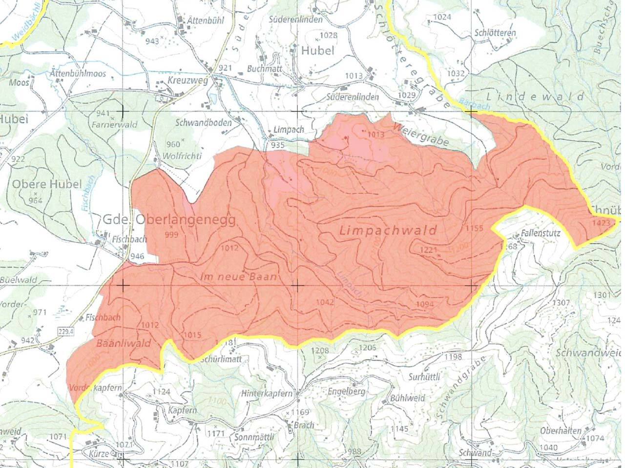 Karte Gemeinde Oberlangenegg